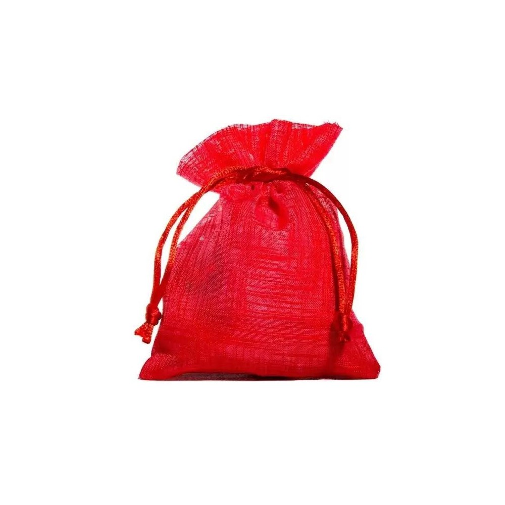 SACCHETTO ORGANZA ROSSO 13CM